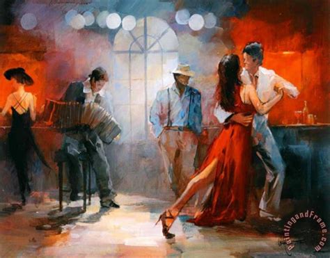 Willem Haenraets Tango Painting Tango Print For Sale