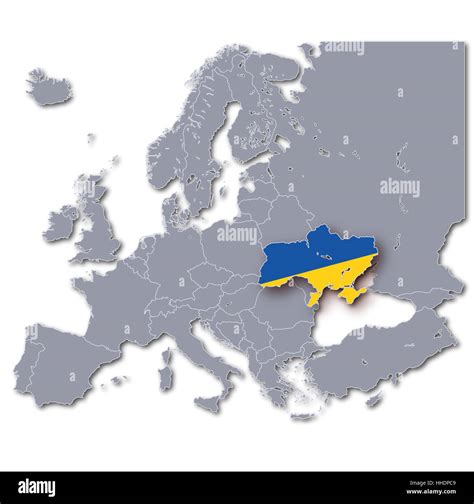 Ukraine Europe Map Stockfotos Und Bilder Kaufen Alamy