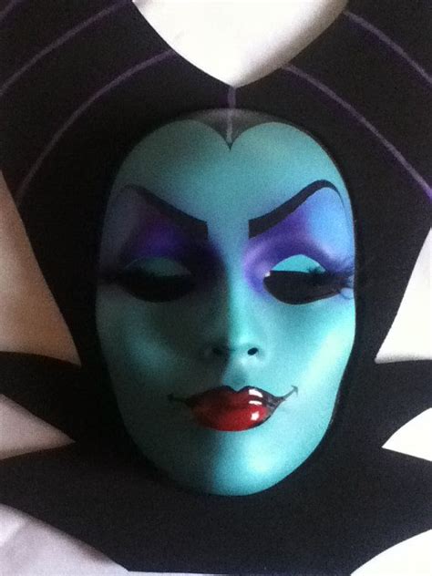 Beautiful Hand Painted Hand Made Maleficent Maskwreath Maleficent