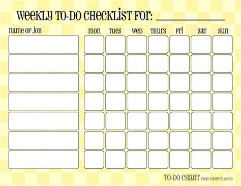 Printable Monthly Chore Chart Printable Template Printable Chore