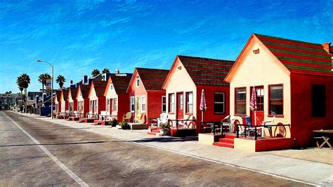 Beach cabins in socal and los angeles cabins! Oceanside Beach Cottages Photograph by Glenn McCarthy Art ...