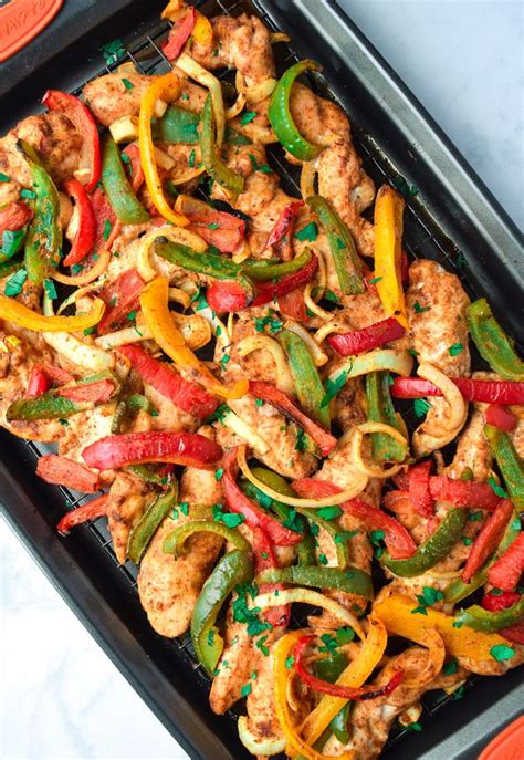 Easy Sheet Pan Chicken Fajitas Whole30 Paleo Keto Recipe In 2020