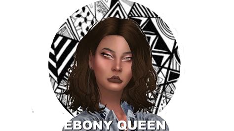 Ebony Queen Sims 4 Cas Unicorn Simz Youtube