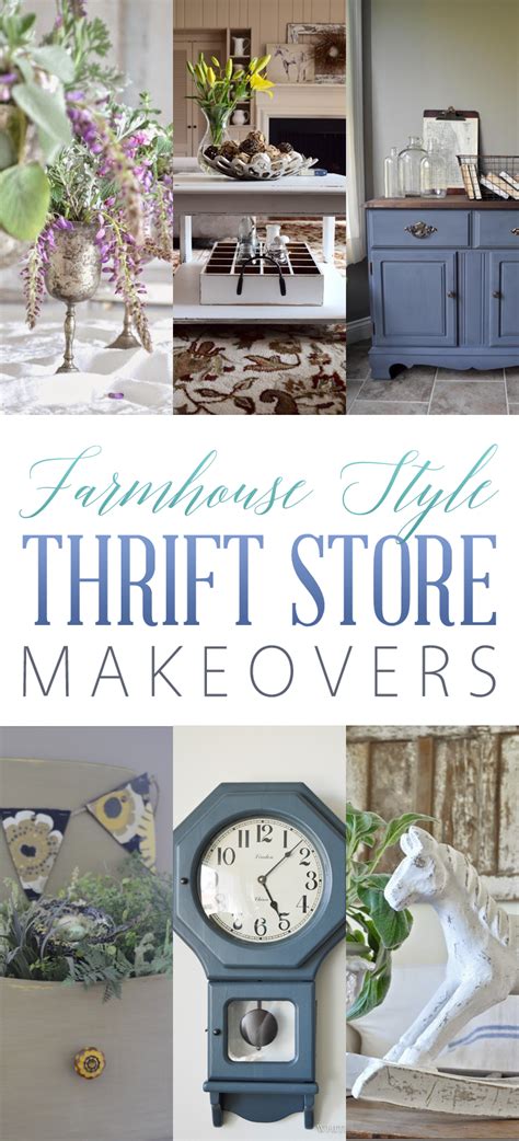 Using thrift store finds, create your own golden cloche. Farmhouse Style Thrift Store Makeovers | Thrifting ...