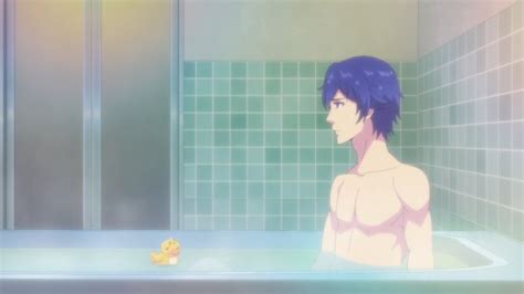 Shirtless Anime Babes Hayato Naked And Taking A Bath From The OP And