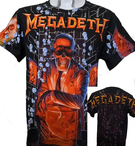 Megadeth T Shirt Size L All Over Print Roxxbkk