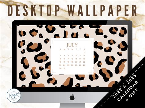 Free Download 2022 2023 Cute Leopard Desktop Wallpaper Calendar