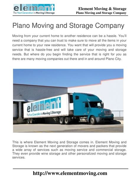 Ppt Plano Moving And Storage Company Powerpoint Presentation Free