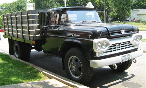 File1960 Ford F 500 Stake Truck Black Fr Wikimedia Commons