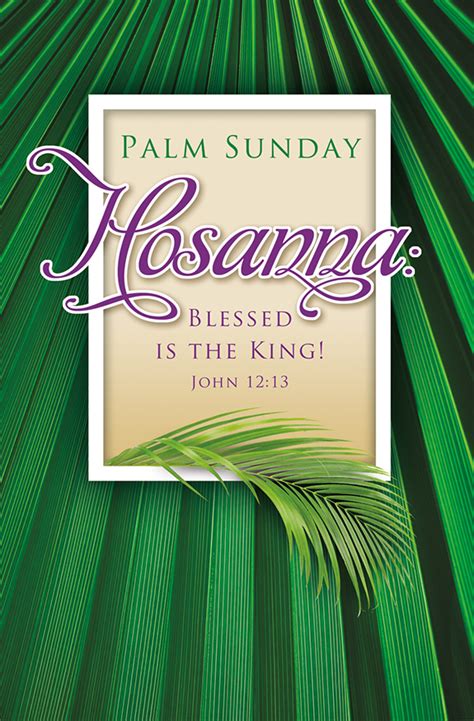 Palm Sunday Bulletin 3745 Sold In Units Of 100