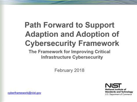 Path Forward To Support Adaption And Adoption Of Cybersecurity