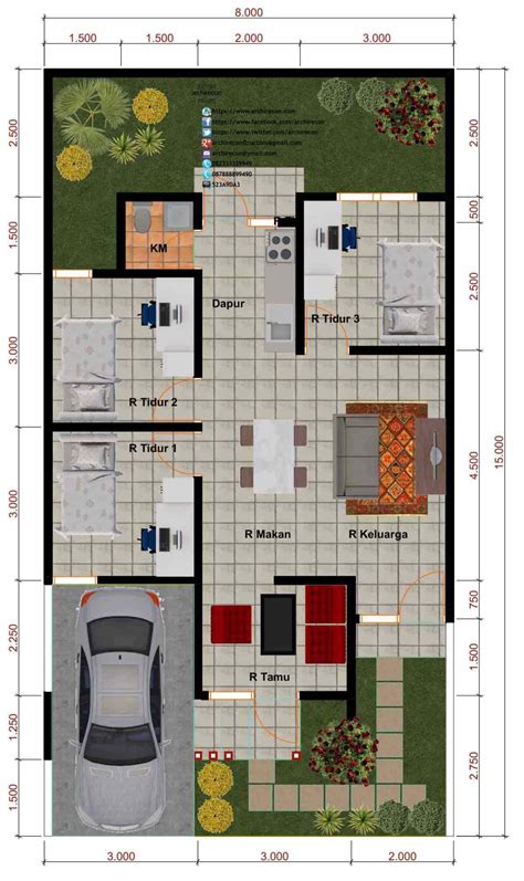 Desain rumah small modern house. 6 Jenis Rumah 2 Lantai Ukuran 5×7 Yang Terbaru ...