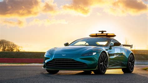 Aston Martin Vantage Formula 1 Green Safety Sport Car 4k Hd Cars