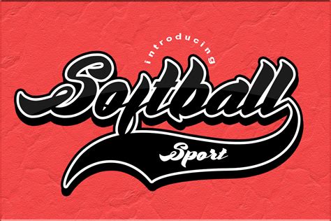 Softball Font By Al Mughni Studio3 · Creative Fabrica