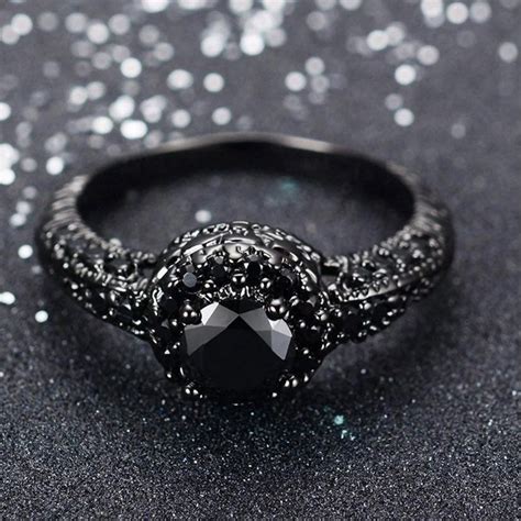 New Black Gold Ring With Onyx Stone In 2021 Black Gold Ring Black