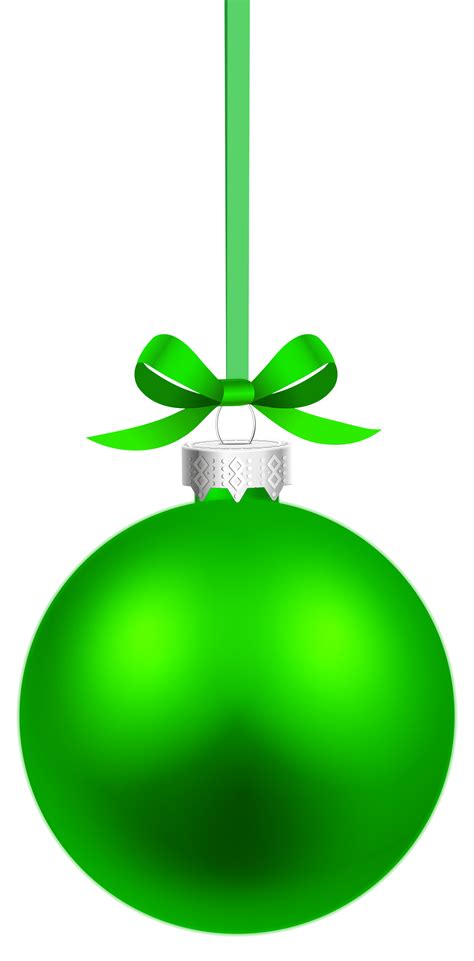 Green Hanging Christmas Ball Png Clipart Best Web Clipart