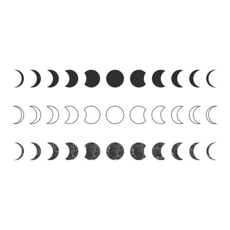 Moon Phases Png Moon Design Esoteric Digital Moon Phase Eps Svg