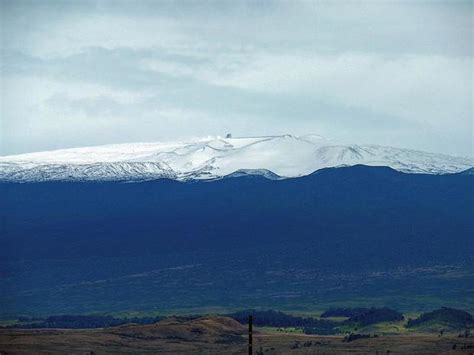Hawaiis Snow Covered Volcanoes Stunning Snow Blanketed