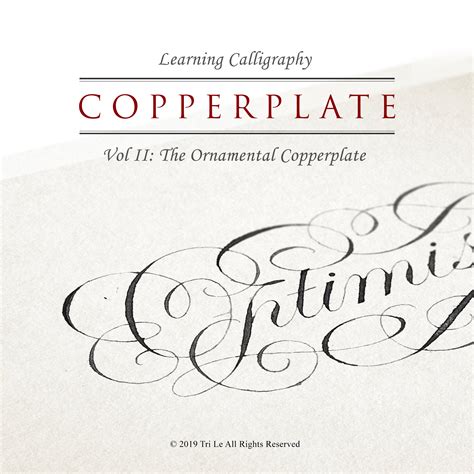 Copperplate Script Vol Ii Ornamental Writing Tri Shiba