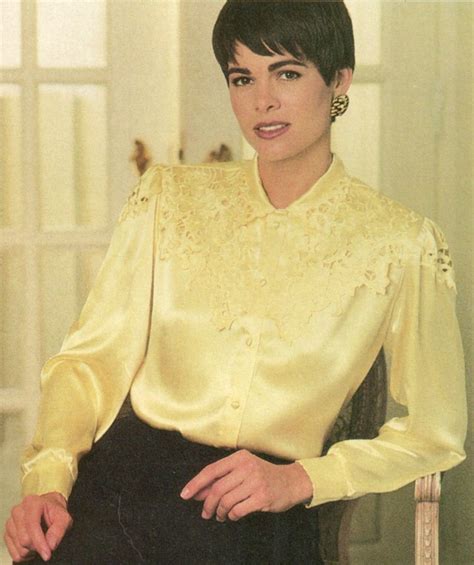 Pin By Emma Satin On Satin And Silk Blouses Satin Blouses Beautiful Blouses Short Hair Styles