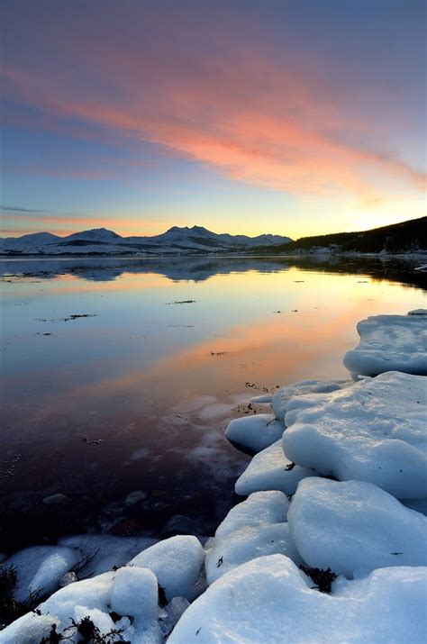 Fire And Ice Todays Sunset In Tromsø John A Hemmingsen Flickr
