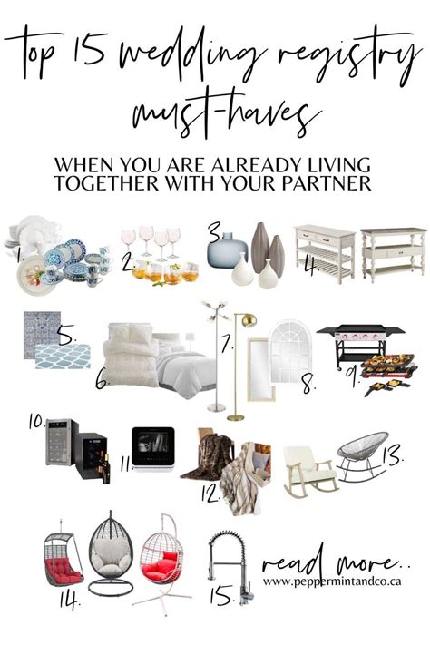 Wedding Registry Must Haves For The Couple Already Living Together