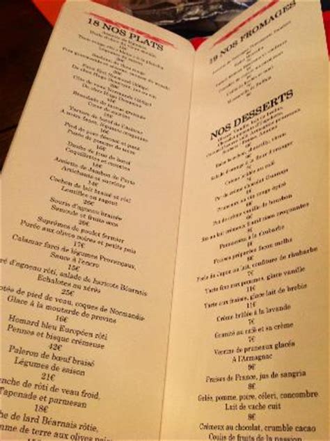 Découvrez le comptoir, restaurant du chef étoilé yves camdeborde au sein de l'hôtel relais saint germain dans le 6ème arrondissement de paris The walk-in menu - Picture of Le Comptoir du Relais, Paris ...