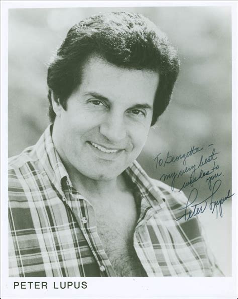 Peter Lupus Autographed Inscribed Photograph Historyforsale Item 305560