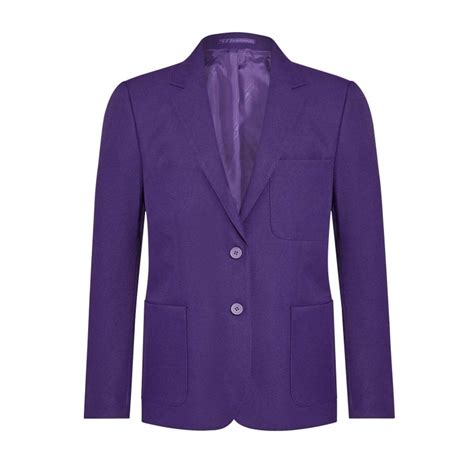 Girls School Blazer Purple Purple School Blazer Woven Polyester