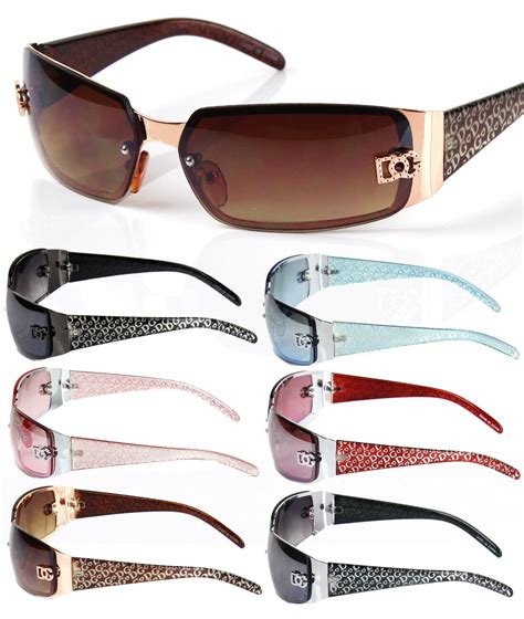 dg eyewear womens wrap around sunglasses fashion rimless shades designer retro ebay