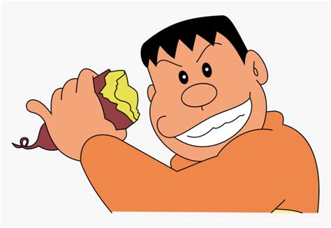 Gyan Eating Potato Giant Sing Doraemon Png Transparent Png Kindpng