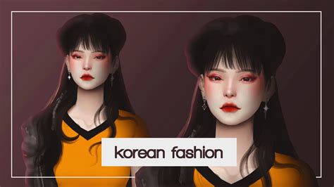 Speed Edit Korean Fashion The Sims 4 Youtube