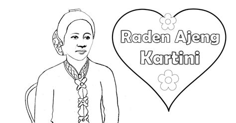 Gambar Ibu Kartini Untuk Mewarnai Terbaru