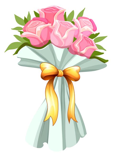 A Bouquet Of Pink Roses 431929 Vector Art At Vecteezy