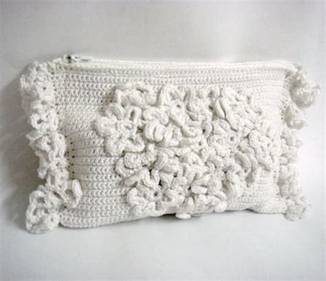 Crochet Clutch Pattern Wedding Bridal Purse Diy Tutorial Etsy