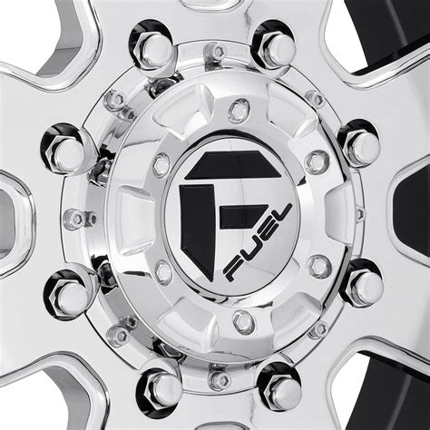 Fuel® D260 Dually Maverick 2pc Wheels Gloss Black With Chrome Center