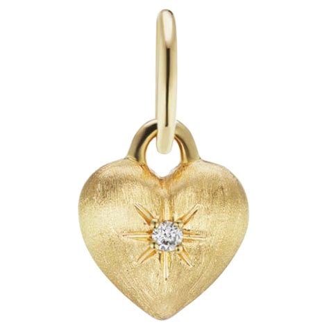 14 Karat Solid Yellow Gold White Gold Key Heart Pendant Charm T At