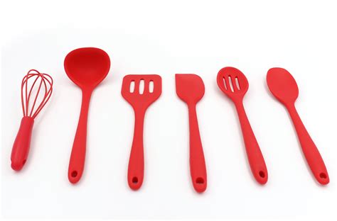 Mini Silicone Kitchen Travel Camping Cutlery Set Cooking Utensil Ladle