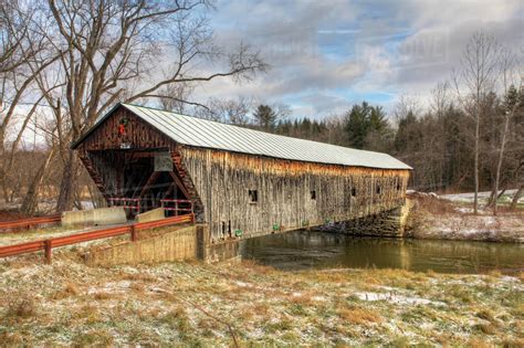 The Hammond Covered Bridge In Vermont Stock Photo Dissolve