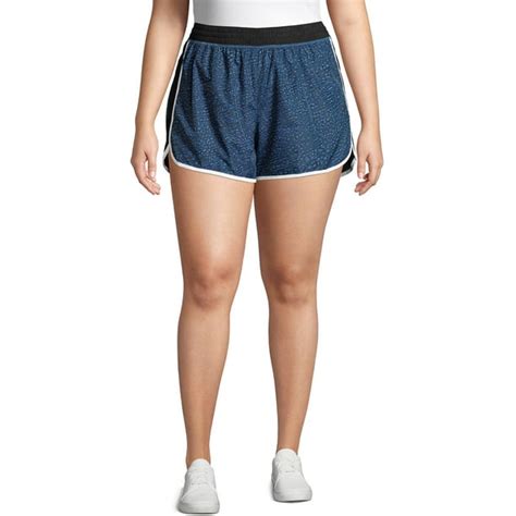Just My Size Just My Size Womens Plus Size Active Run Shorts