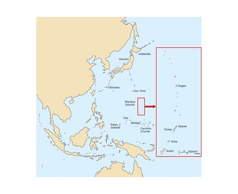 Map Of The Mariana Islands World Map