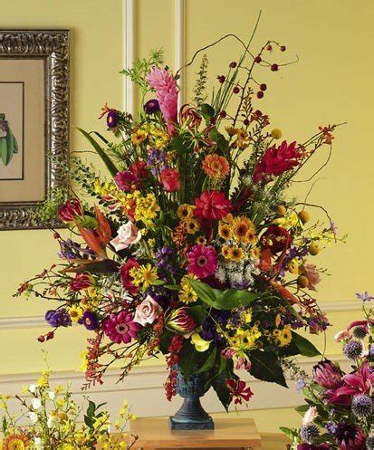 Large Silk Flower Arrangements For Foyer Large Floral Arrangement