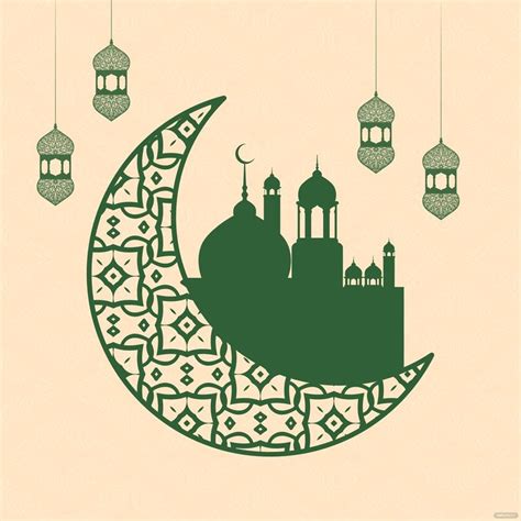 Ramadan Kareem With Lanterns Vector In Illustrator Svg  Eps Png
