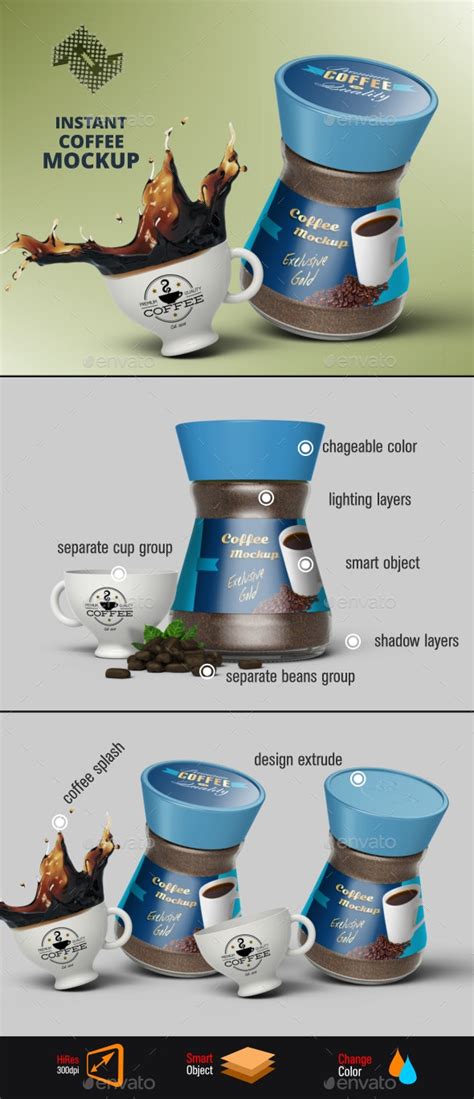 Download Instant Coffee Jar Mockup Vol.2 by Fusionhorn | GraphicRiver