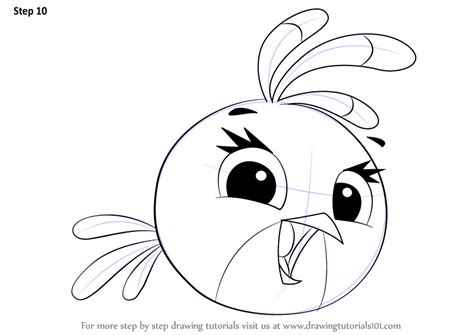 How To Draw Stella From Angry Birds Angry Birds Step By Step