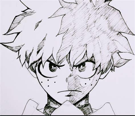 A Simple Drawing Of Deku Its Not Upto The Level Of Great Arts That