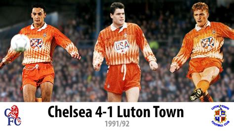 Luton town's jordan clark scores their first goal. 1991/92 - Chelsea 4-1 Luton Town - 31st August 1991 - YouTube