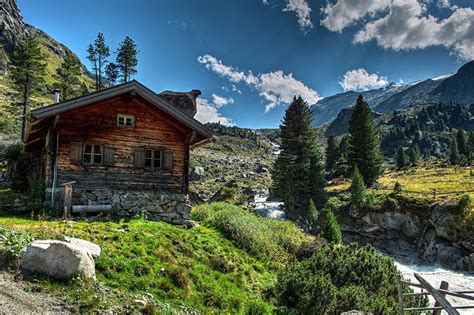 Image Alps Hdr Nature Scenery Grass Houses