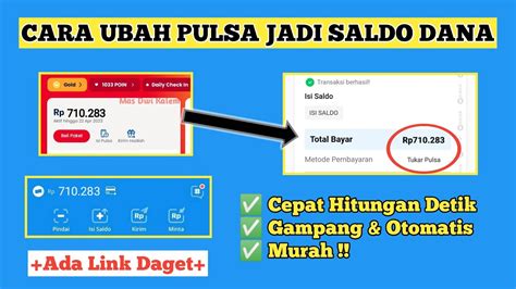 Cara Ubah Pulsa Menjadi Saldo Dana Termurah Cara Tukar Pulsa Jadi Saldo Dana Terpercaya