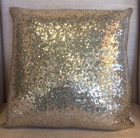 Gold Sequined Throw Pillow Pillows Collage Home